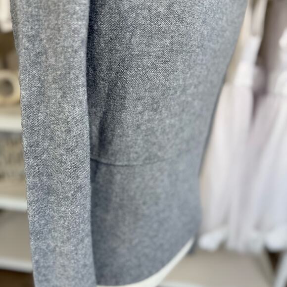 American Eagle Women's Size L Gray Long Sleeve Half Button Up Sweater #3557 - Picture 2 of 9